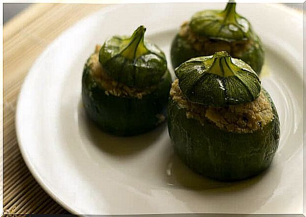 Stuffed squash