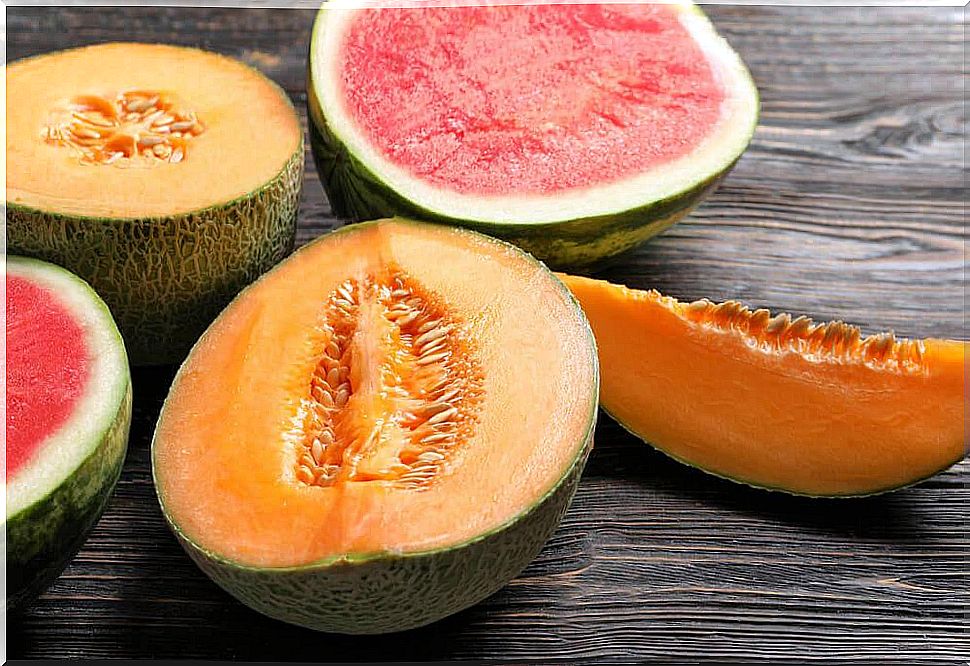 Melon is good for fighting fluid retention