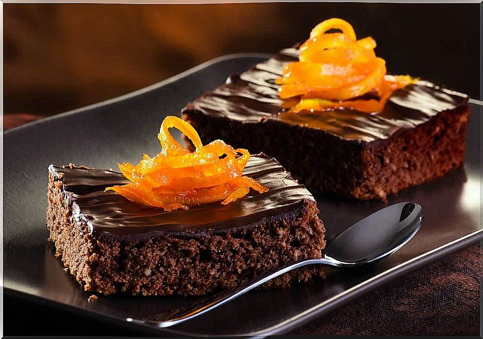 Bake a delicious chocolate cake with orange