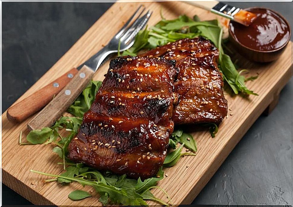 Caramelized spare ribs 