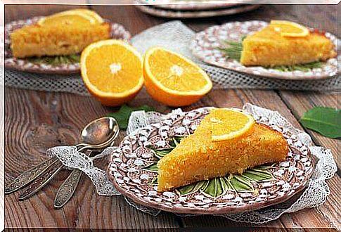 Homemade orange cake in 5 minutes