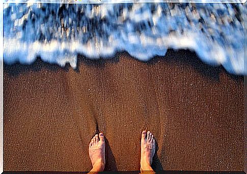 Person by the water - beautiful legs